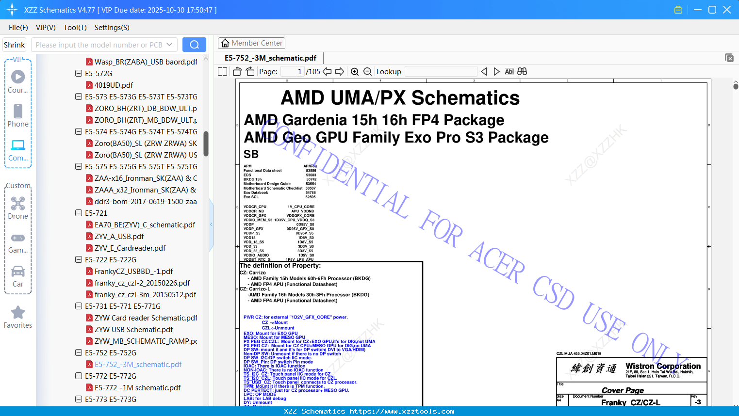 Laptop ACER E5-752_-3M_schematic